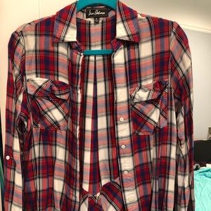 Flannel with cute back detail.